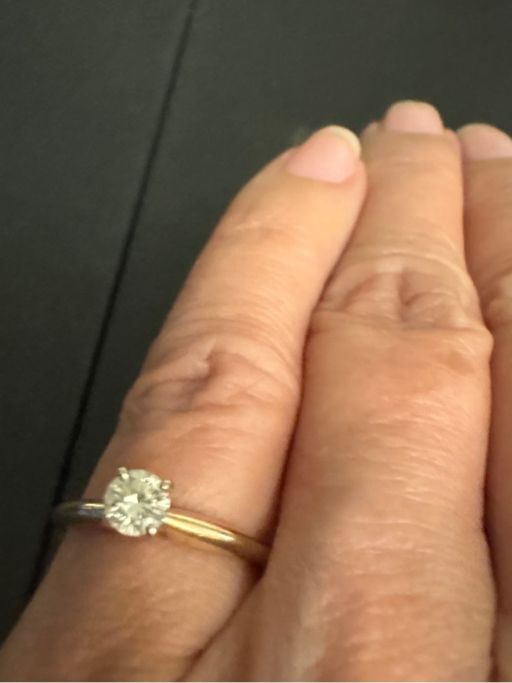 Zale’s 14kt (0969) Gold 0.15 ct Round Natural Diamond Ring - Picture 7 of 7